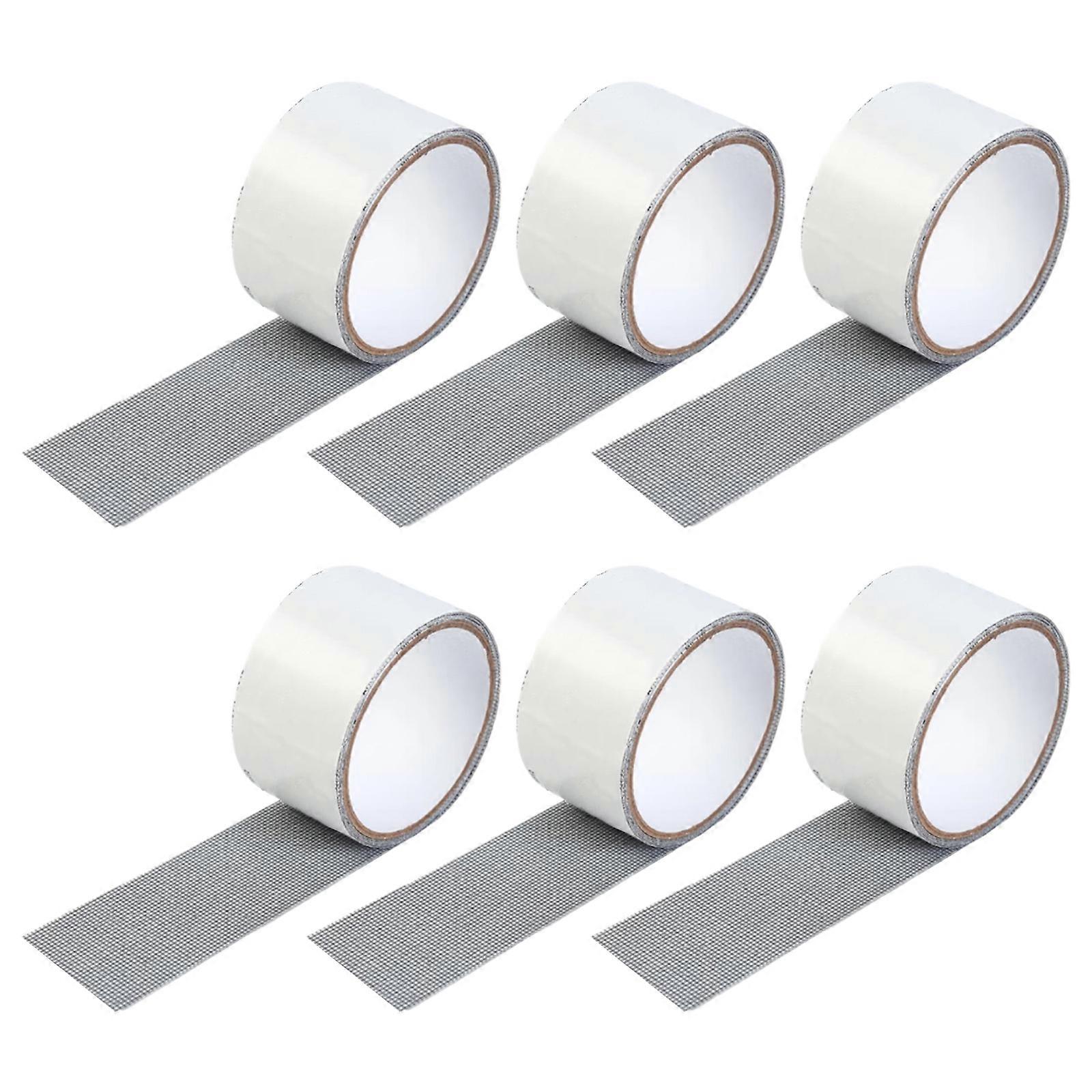 Window Screen Repair Tape,Strong Adhesive Mesh Patches Tape 6 Rolls Window Screen Repair Kits for Window or Door Multicolor
