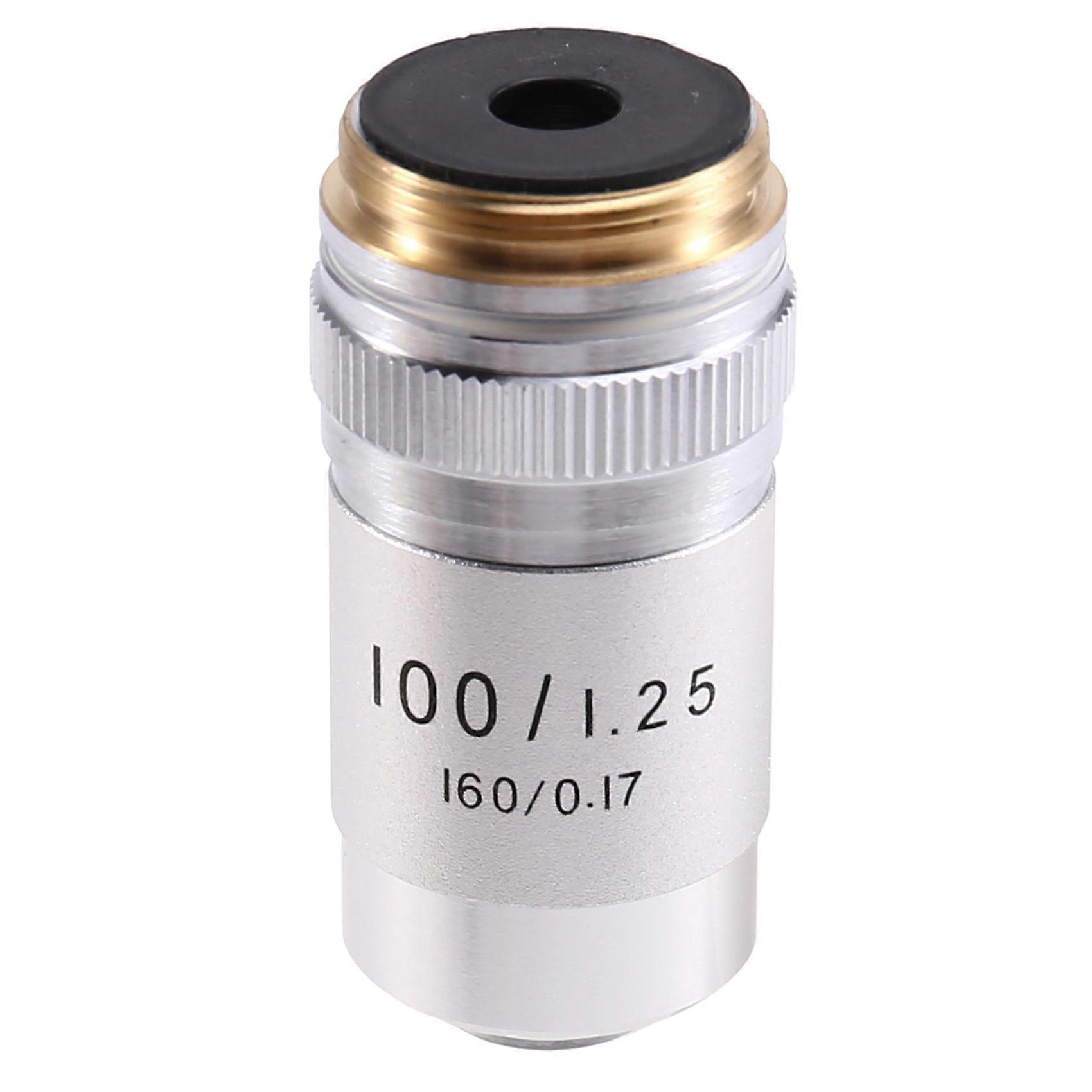 195 Achromatic Objectives Lens Optical 100x 195MM Conjugate Distance Biological Microscope Objective Lens