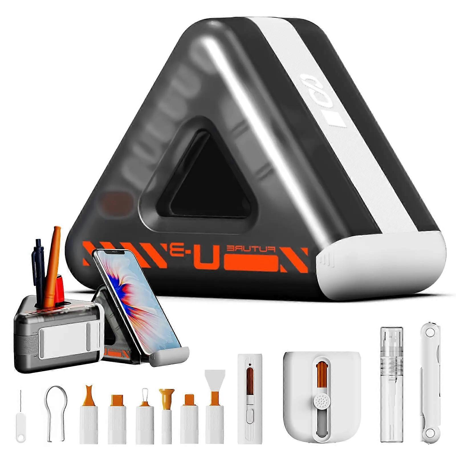 24Piece Computer Cleaning Tool Set in A Box Laptop Keyboard Cleaning Brushes and Phone Holder for Electronics Multicolor