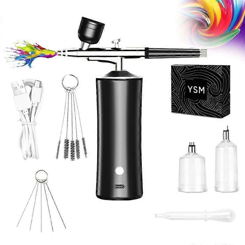Portable Wireless Airbrush Kit with Compressor for Makeup,Cake Decoration