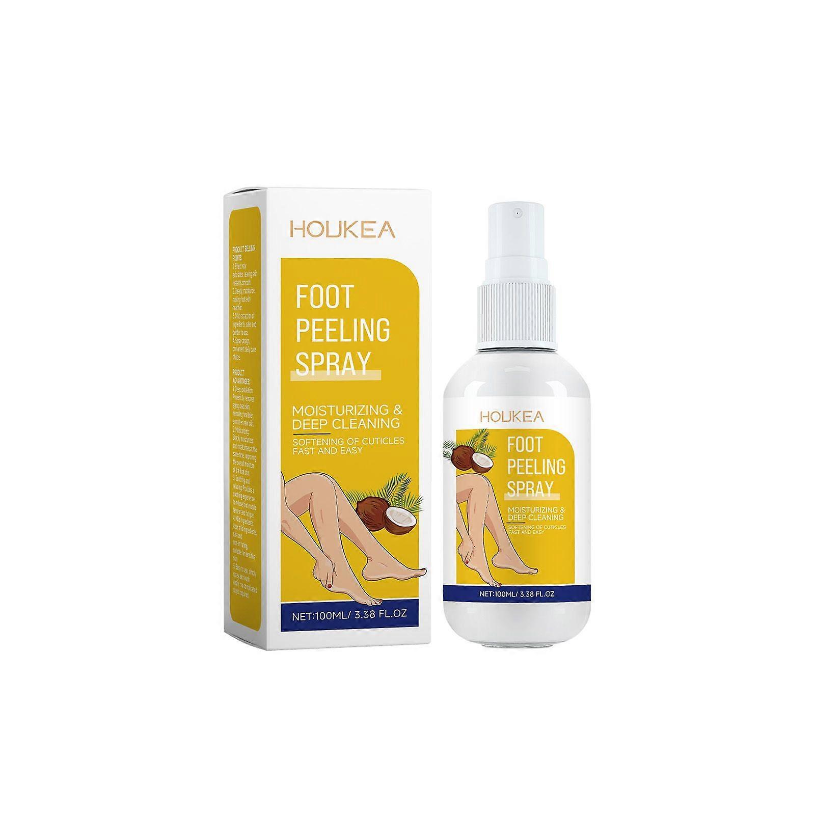 Foot Exfoliating Spray Contains Coconut Oil