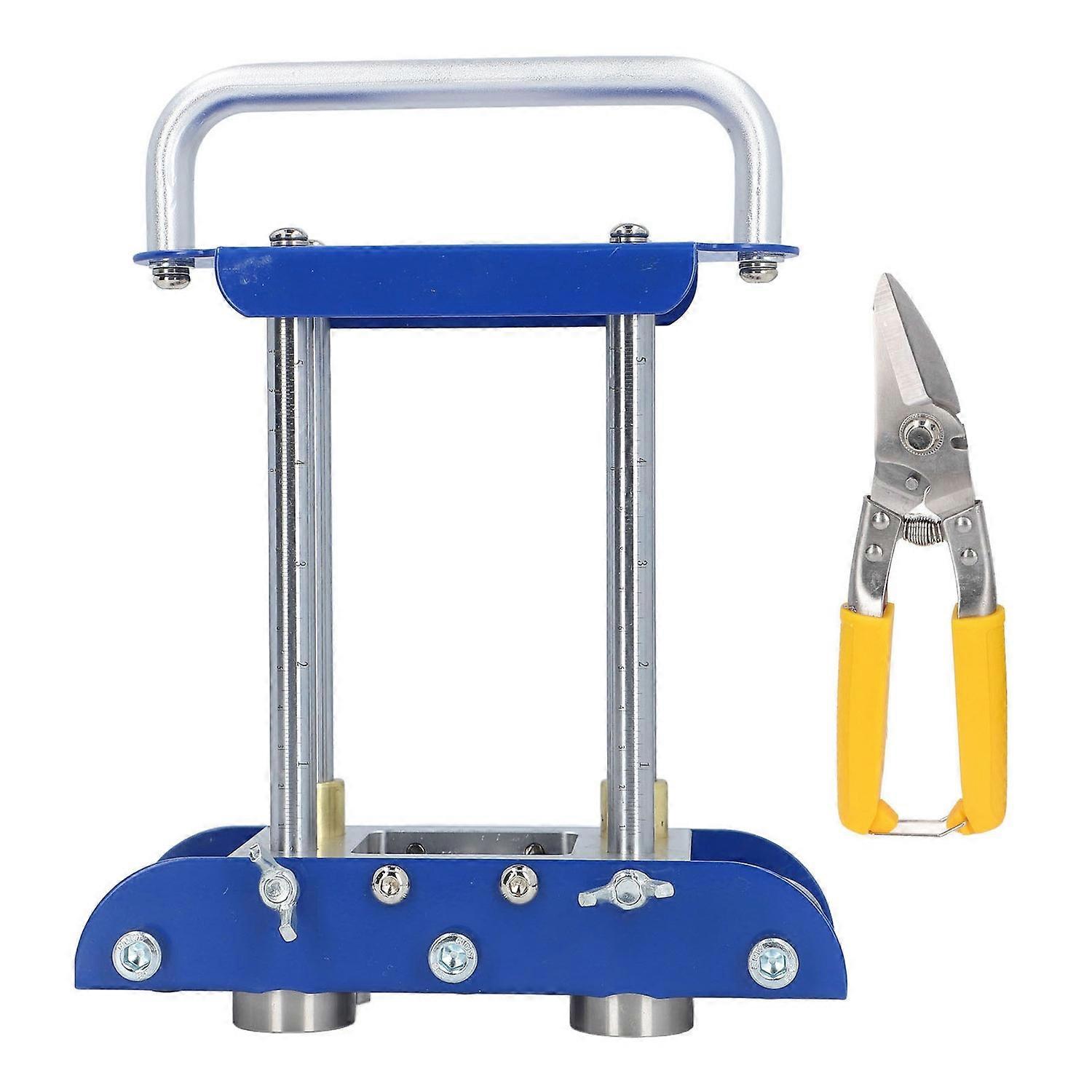 3 Station Edge Roller with Shears Sheet Metal Manual Tool 0‑90 Degree Angle Roll Bending Machine for