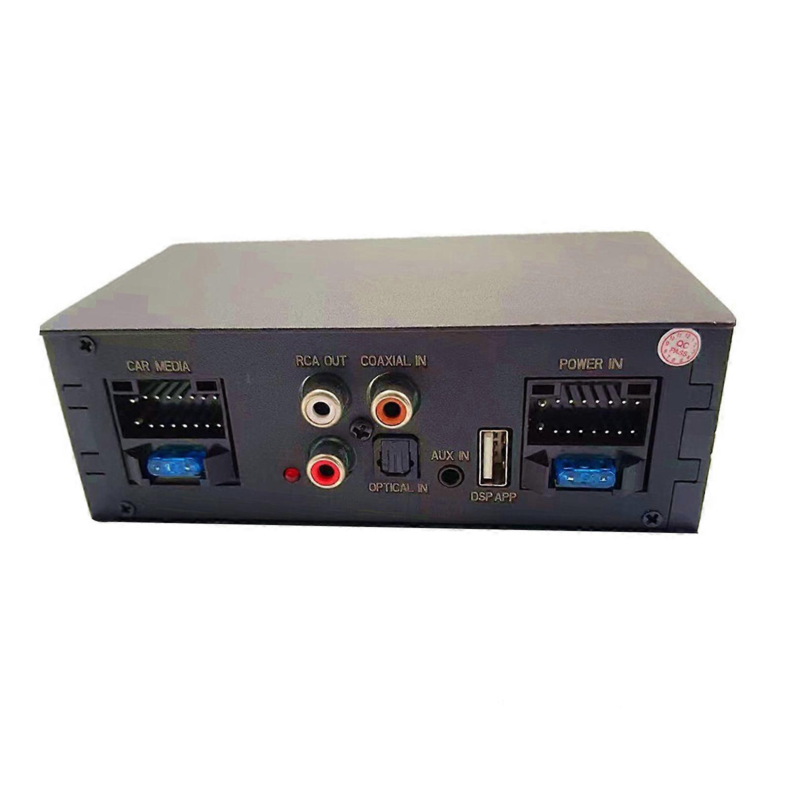 DSP Powered Car Stereo Sound Music Amplifier Featuring Intelligent Thermal Management Suitable For Home Theaters Setups Multicolor