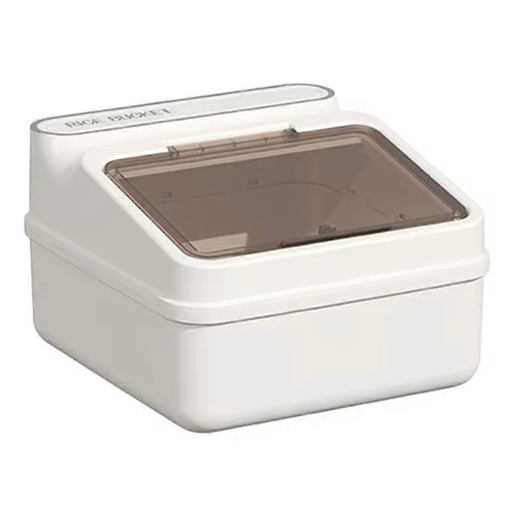 Airtight Rice Storage Box 5L Moisture-Proof Insect-Proof Kitchen Organizer Clear Plastic Container