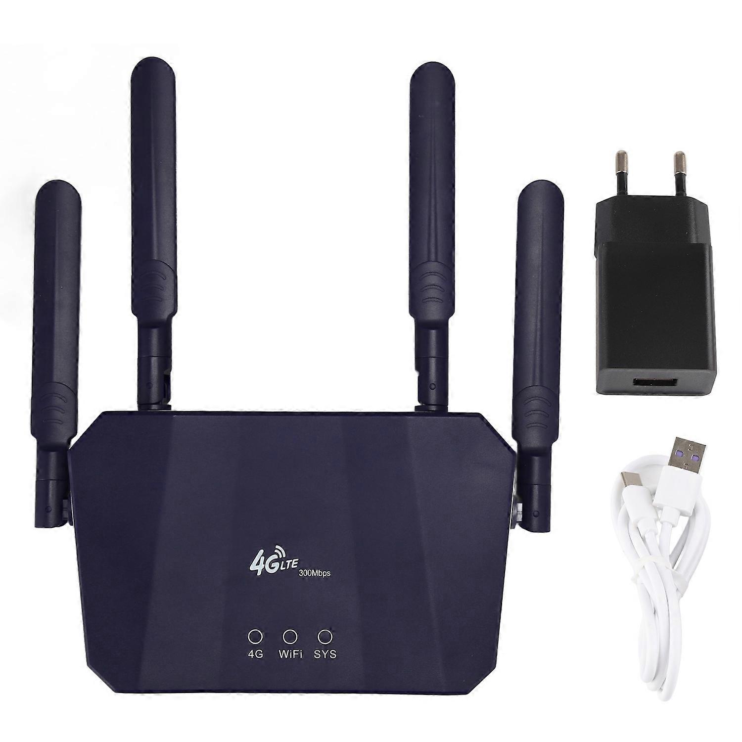 4G LTE Wireless Router Professional High Speed 300Mbps Mobile WiFi Hotspot with SIM Card Slot for Ho