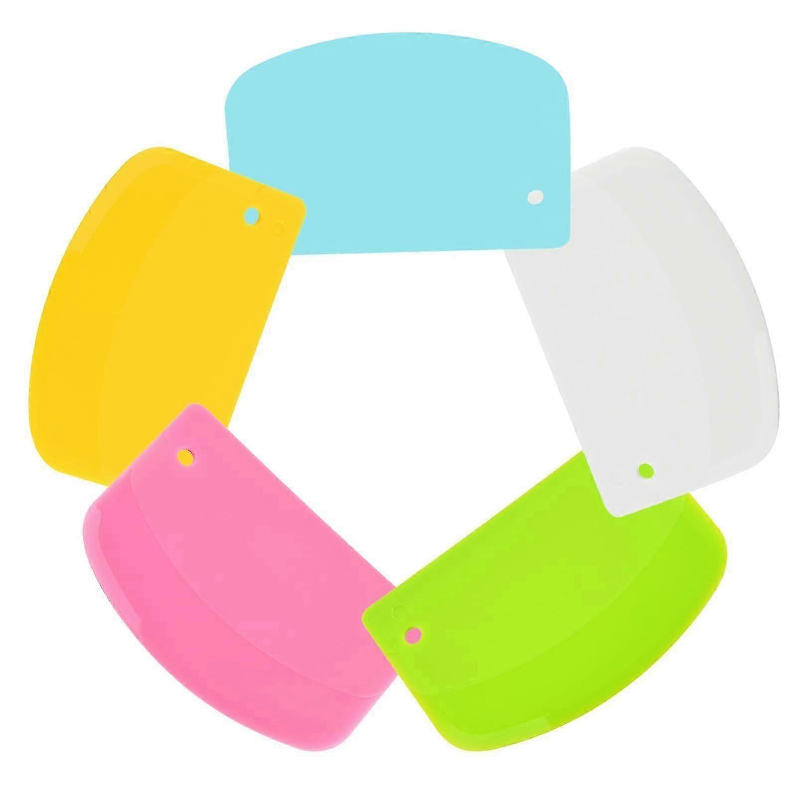 5 pack dough scrapers for baking and pizza 2025