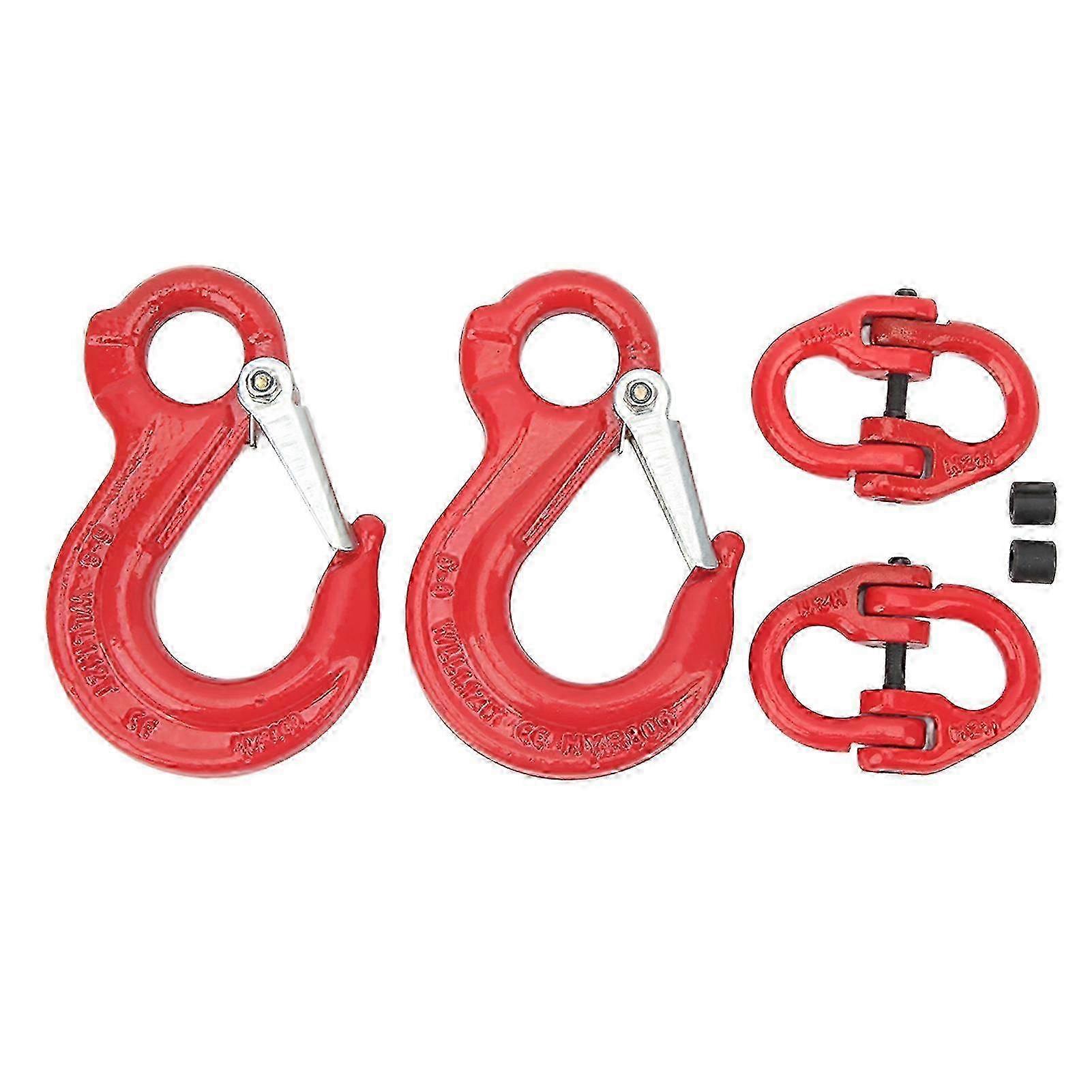 2 készlet nagy teherbírású csúszóhorog szem heveder 1,12T csapágy pótkocsi emelőlánc csatlakozó