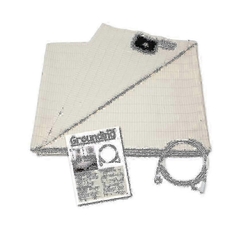 ملاءة تأريض سرير مزدوجة مع حماية من إشعاع EMF ، حصيرة قماش موصلة 153x203 سم