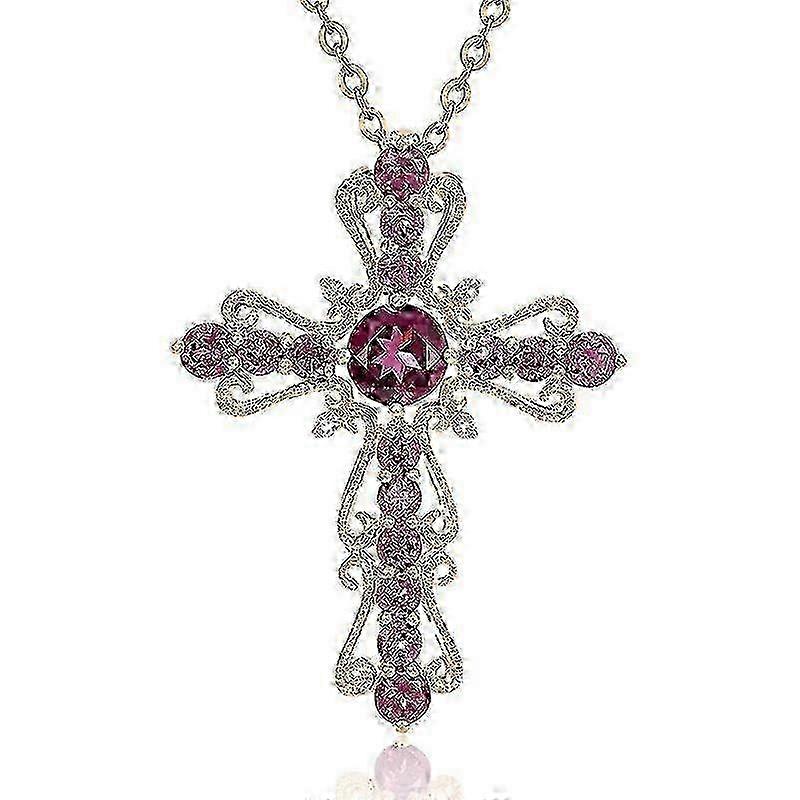 Birthstone Gemstone Victorian Style Cross