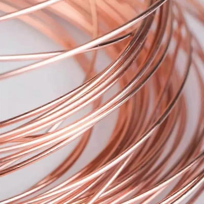 Copper Wire Round Dead Soft Uncoated Craft Wire Blank Without Paint 2mm X 0.5m 0.13mm