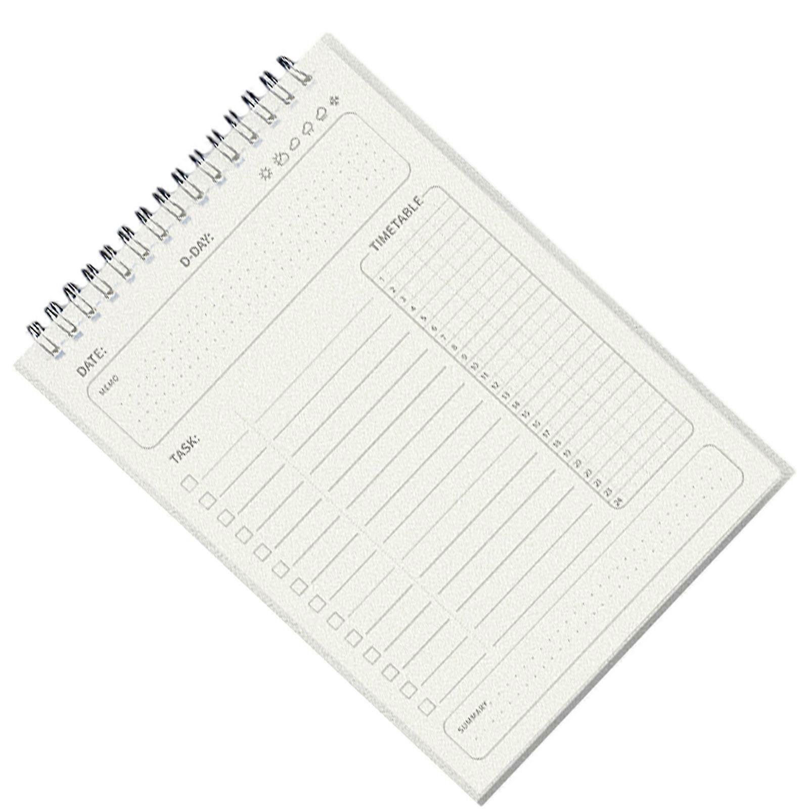 Weekly Planner Notebook 160 Page Lined for Student Daily Scheduling, Twin Coil Binding Planner Notebook Academic Planner Multicolor