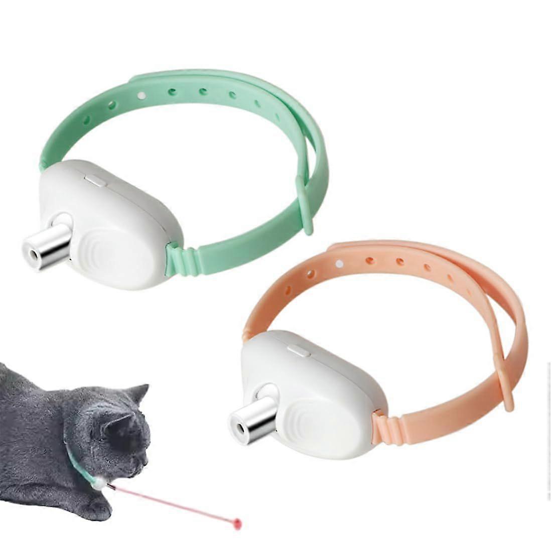 Interactive Cat Toys, 2 Pack, Automatic Cat Pointer Collar, Automatic Electric Interactive Kitten Toy, Indoor Interactive Collar