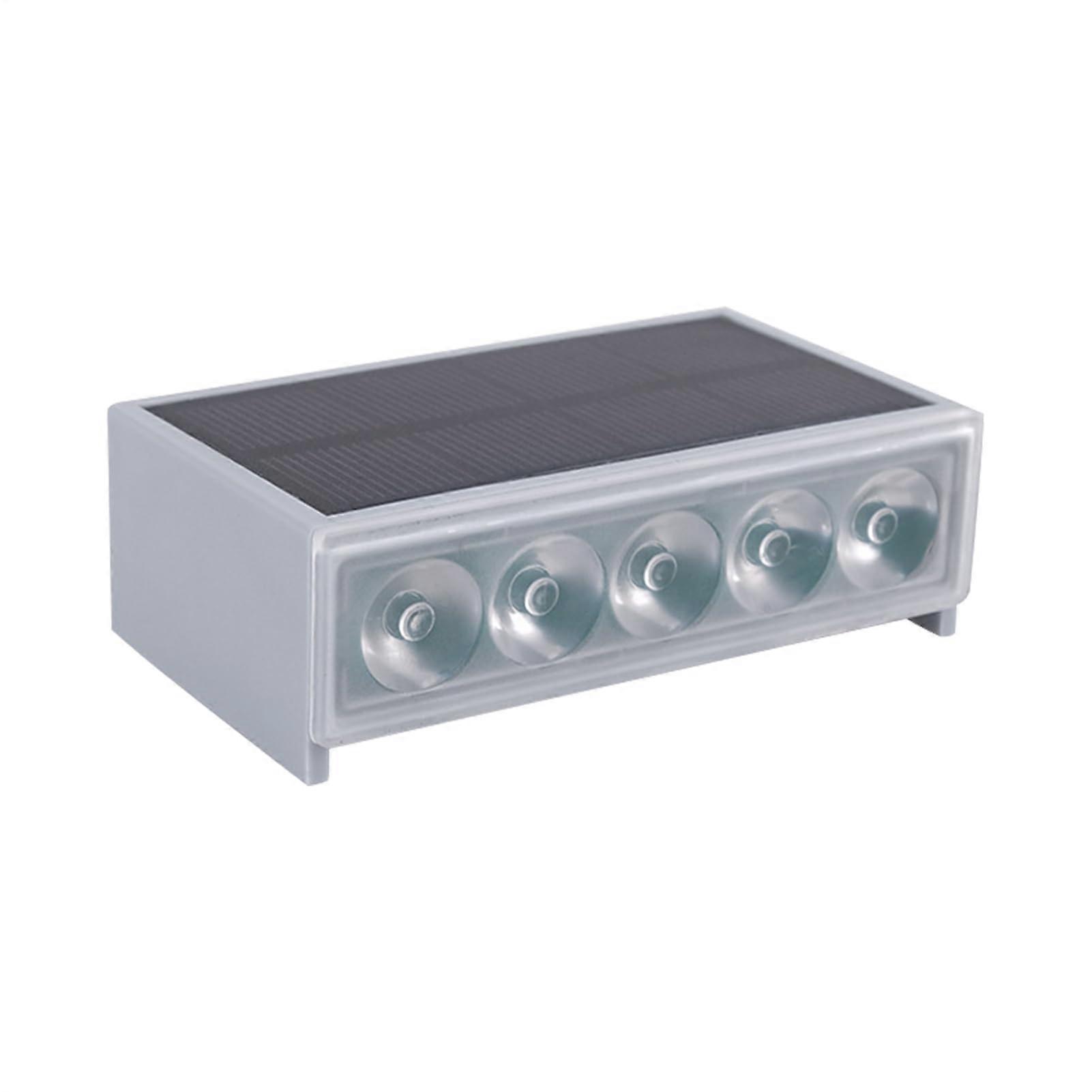 IP65 Waterproof LED Deck Lights Solar Powered Outdoor Step Lighting Intelligent Light Control Warm White Patio