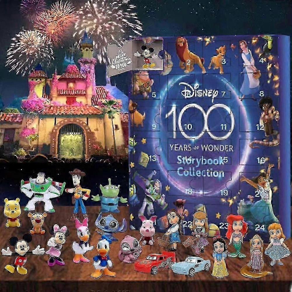 Disney Mickey Mouse 24-Tage-Adventskalender mit handgefertigten Ornamenten in Überraschungsboxen