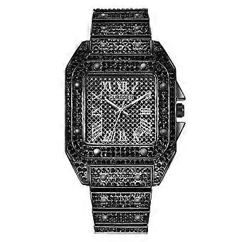 EQWLJWE Fashion Business Steel Belt Calendar Watch Full Of Diamonds Wrist Watch Men's Watches Holiday Sale