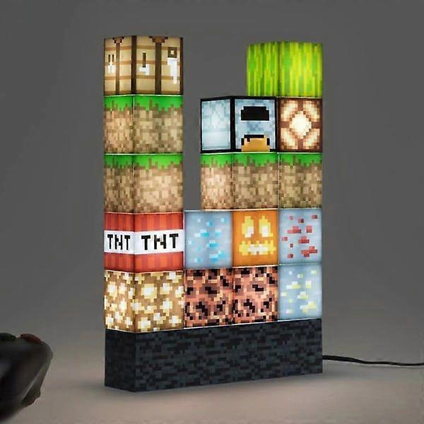 Minecraft Night Lights Building Blocks Sewing Lamp USB Power