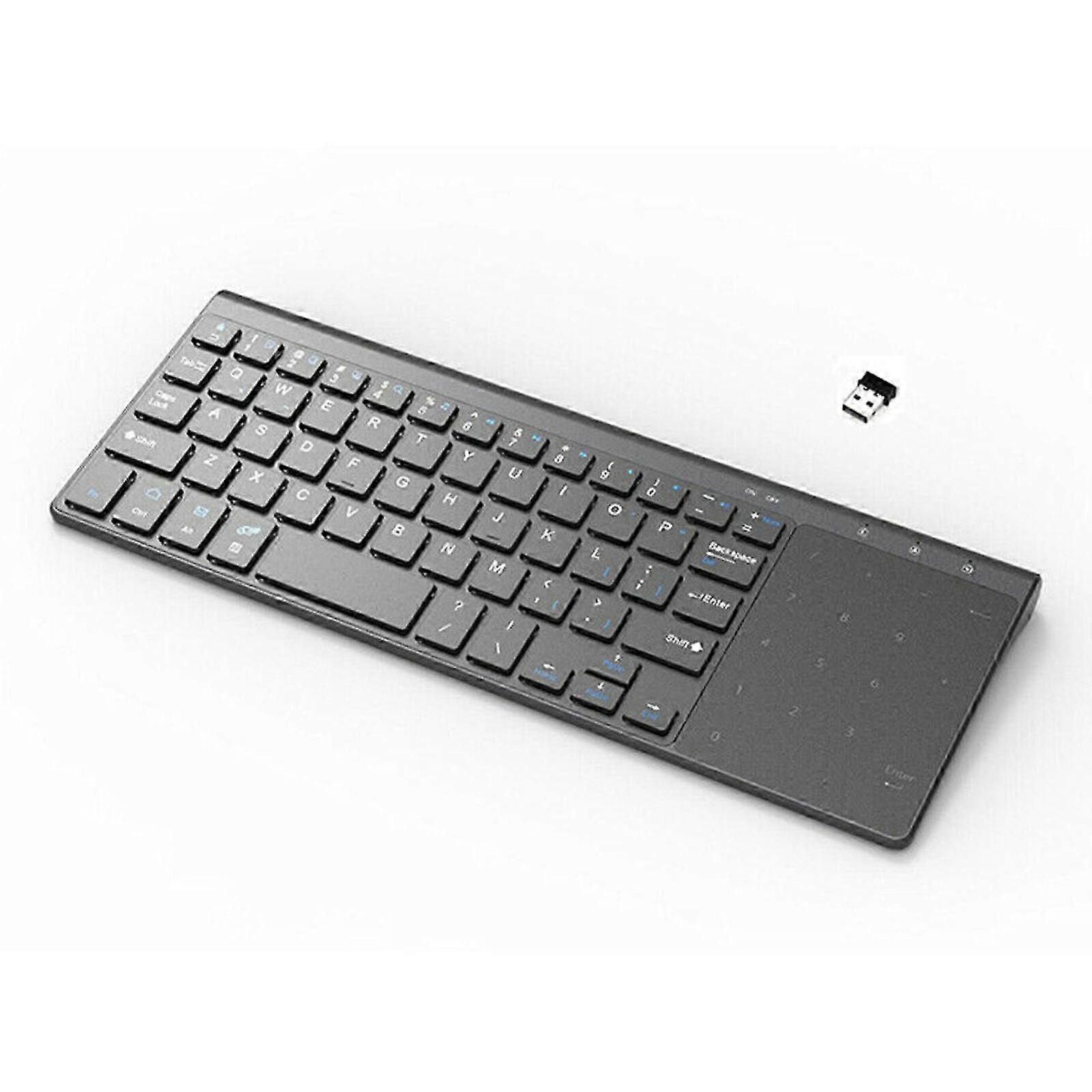 Portable Mini 2.4G Wireless USB Keyboard With Touchpad For Windows PC Smart TV