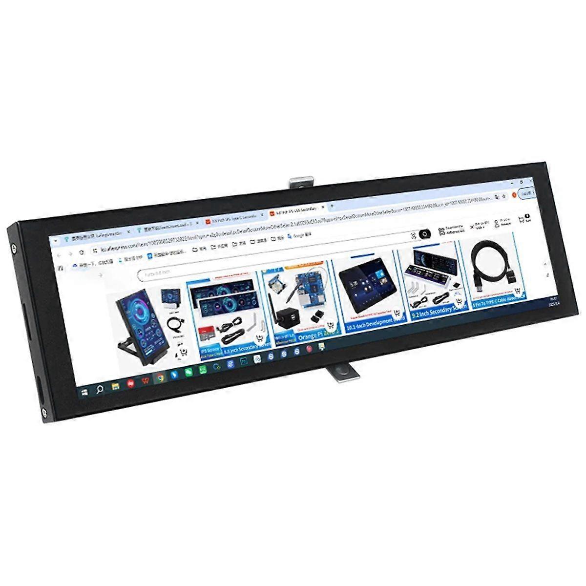 8.8 Inch IPS Type C Secondary Screen USB-C Interface Computer Monitoring CPU GPU RAM Dislpay Smart