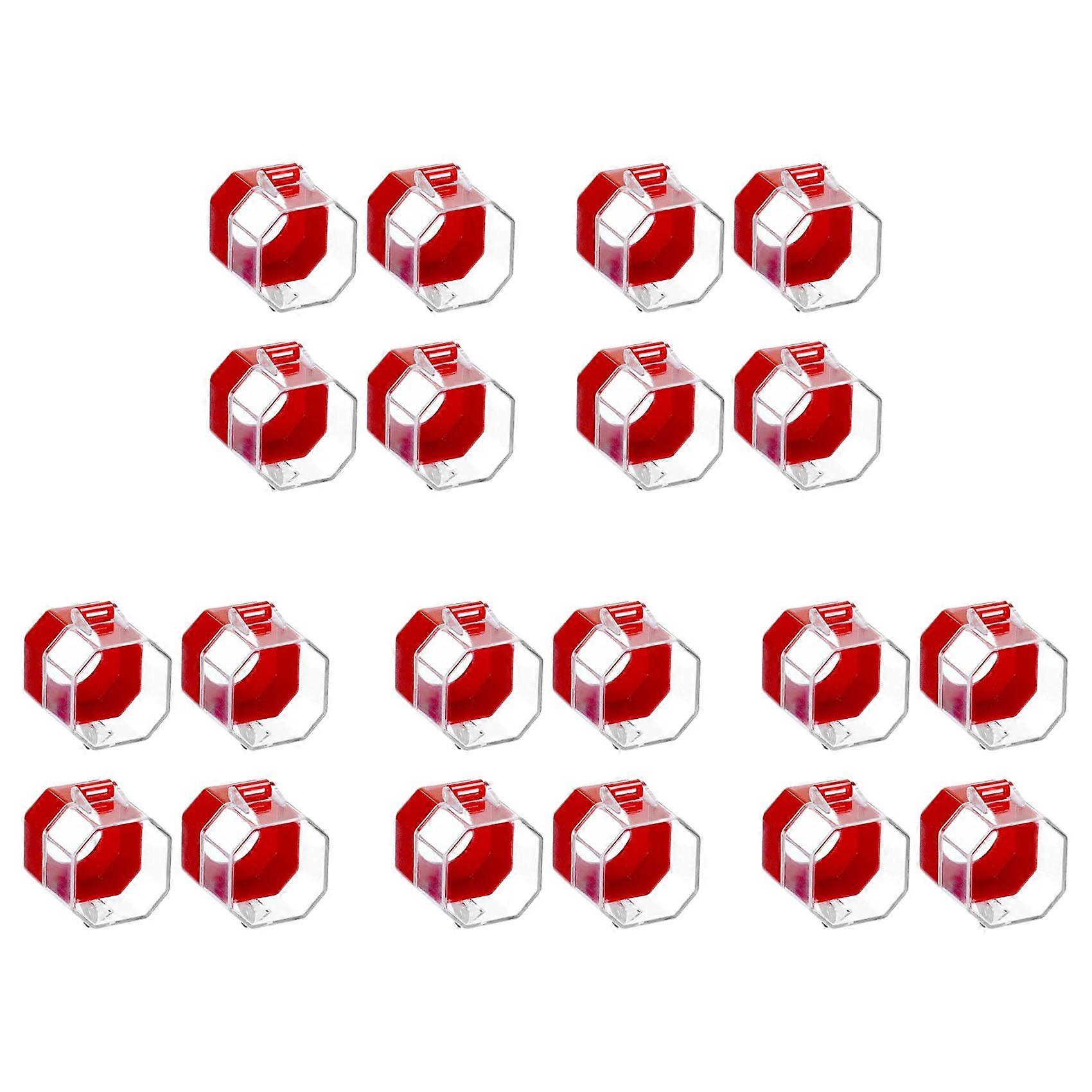 Emergency Stop Button Cover, 20 Pack Plastic Switch Cover Protector, Toggle Switch Push Button Switch Lockout Cover