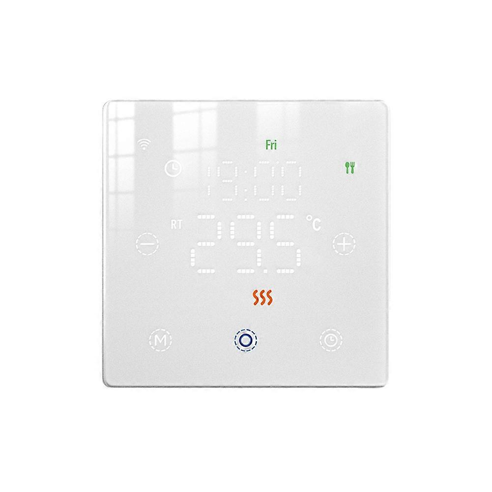 Tuya WiFi Smart Thermostat for Water/Electric Floor Heating Gas Boiler Remote Temperature APP Voice Controller White
