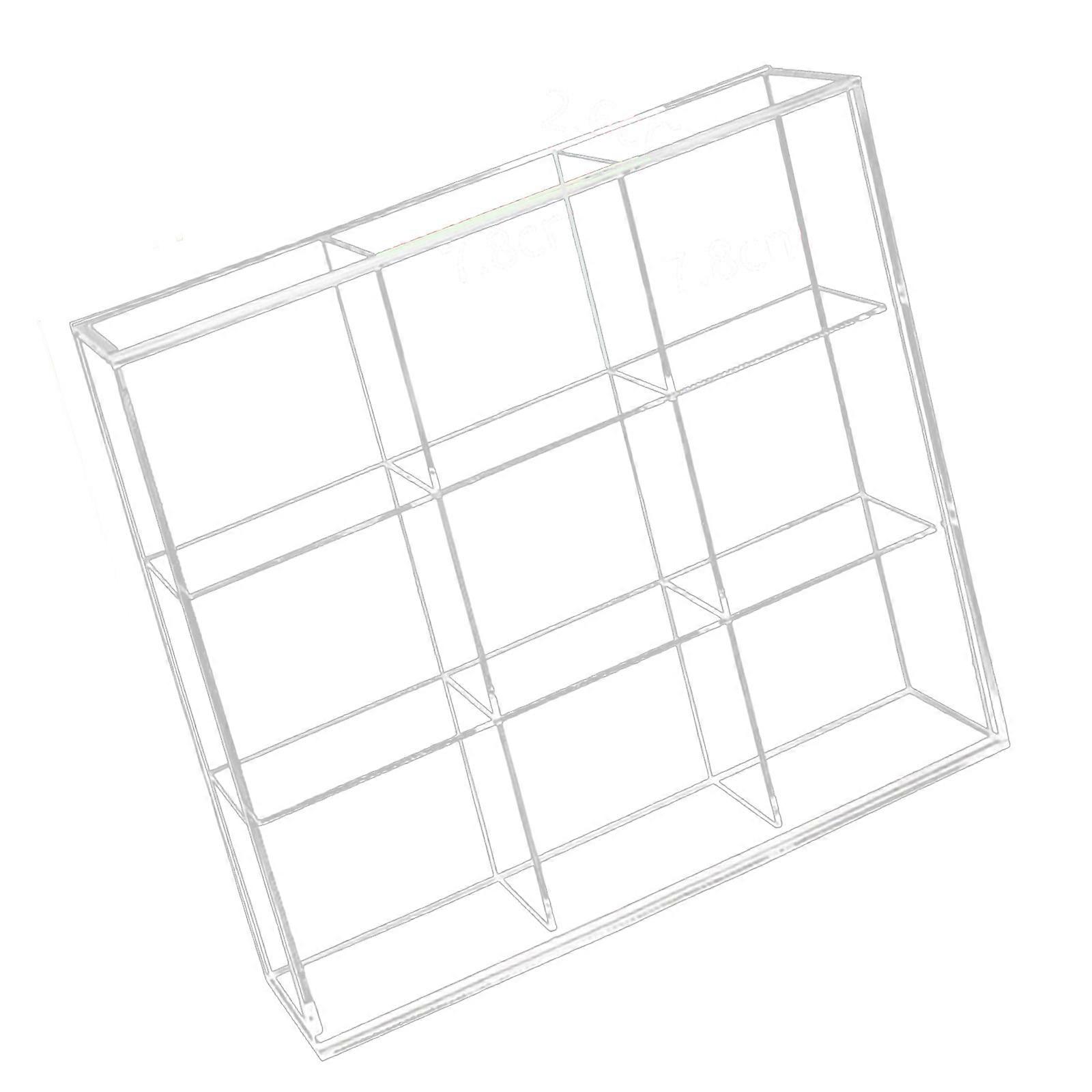 Läpinäkyvä rintanappiteline, monilokeroinen akryylinen vitriini koruille ja asusteille, hahmojen järjestäjä, monivärinen