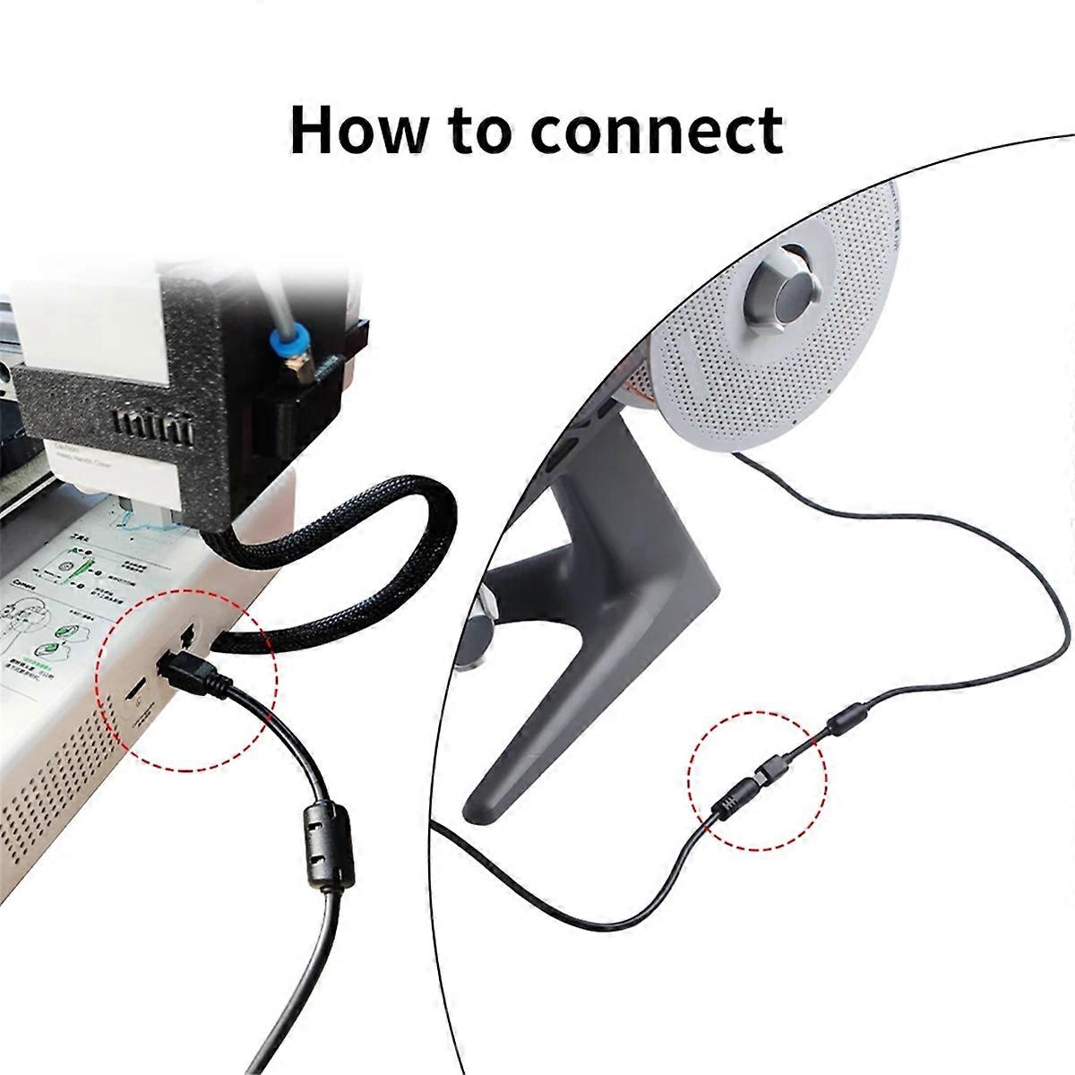1pcs for Bambu Extension Cable AMS Lite 1M 4-Pin with Magnetic Ring