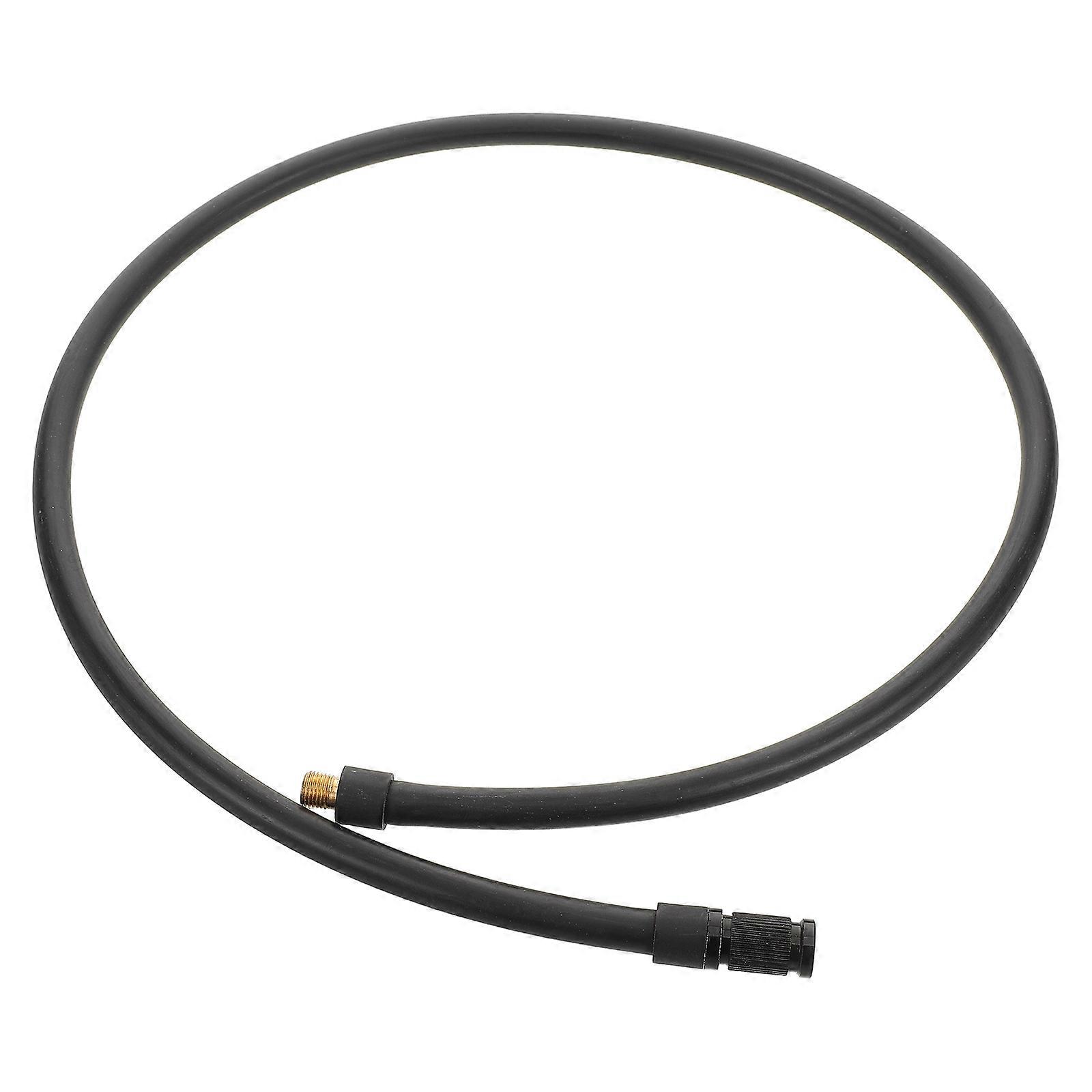 Tire Inflator Extension Hose Durable Rubber Hose for Tire Inflation 80Cm