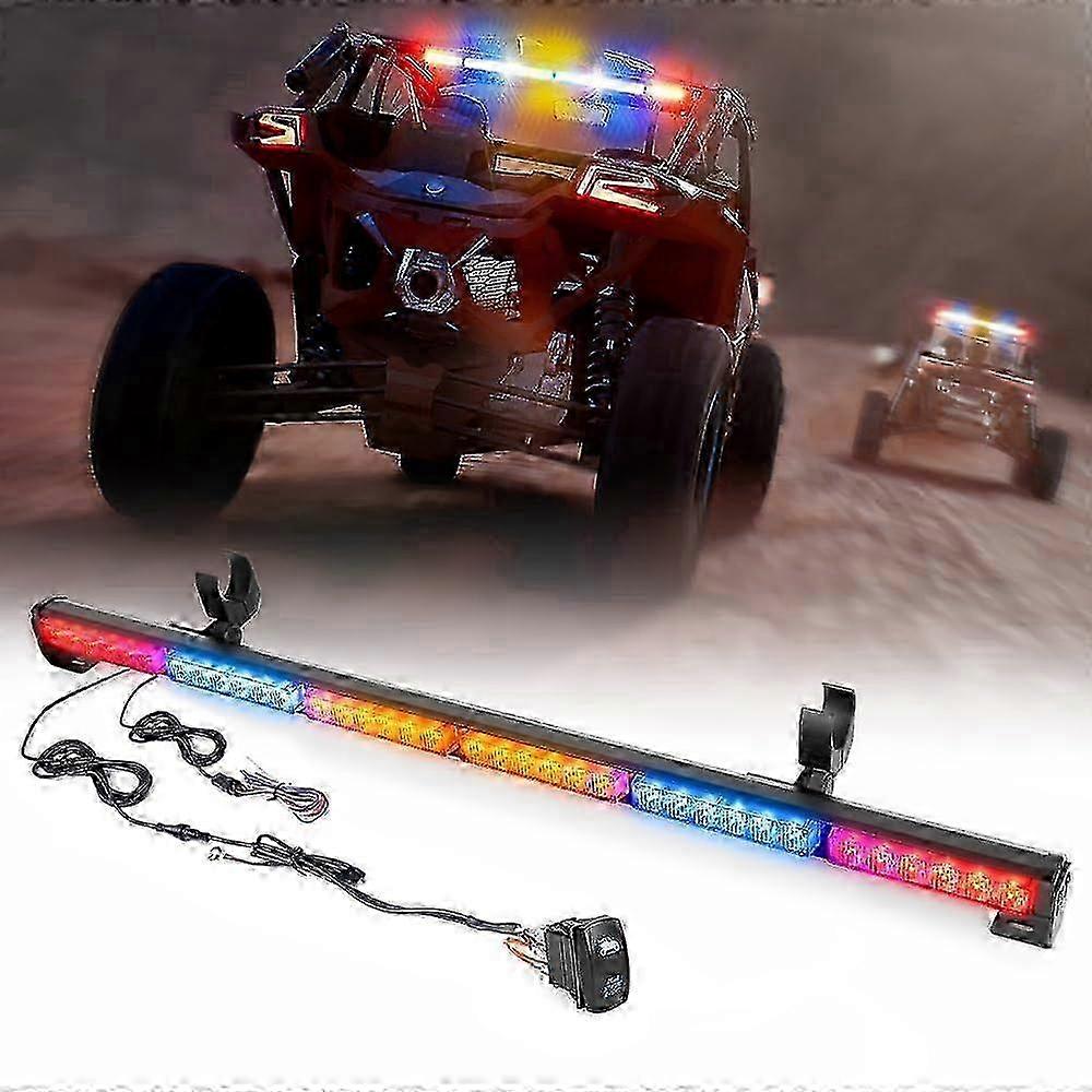 36' Rear LED Chase Light Bars, All in One w/Strobe Brake Reverse Turn Signal for Jeep, ATV, UTV