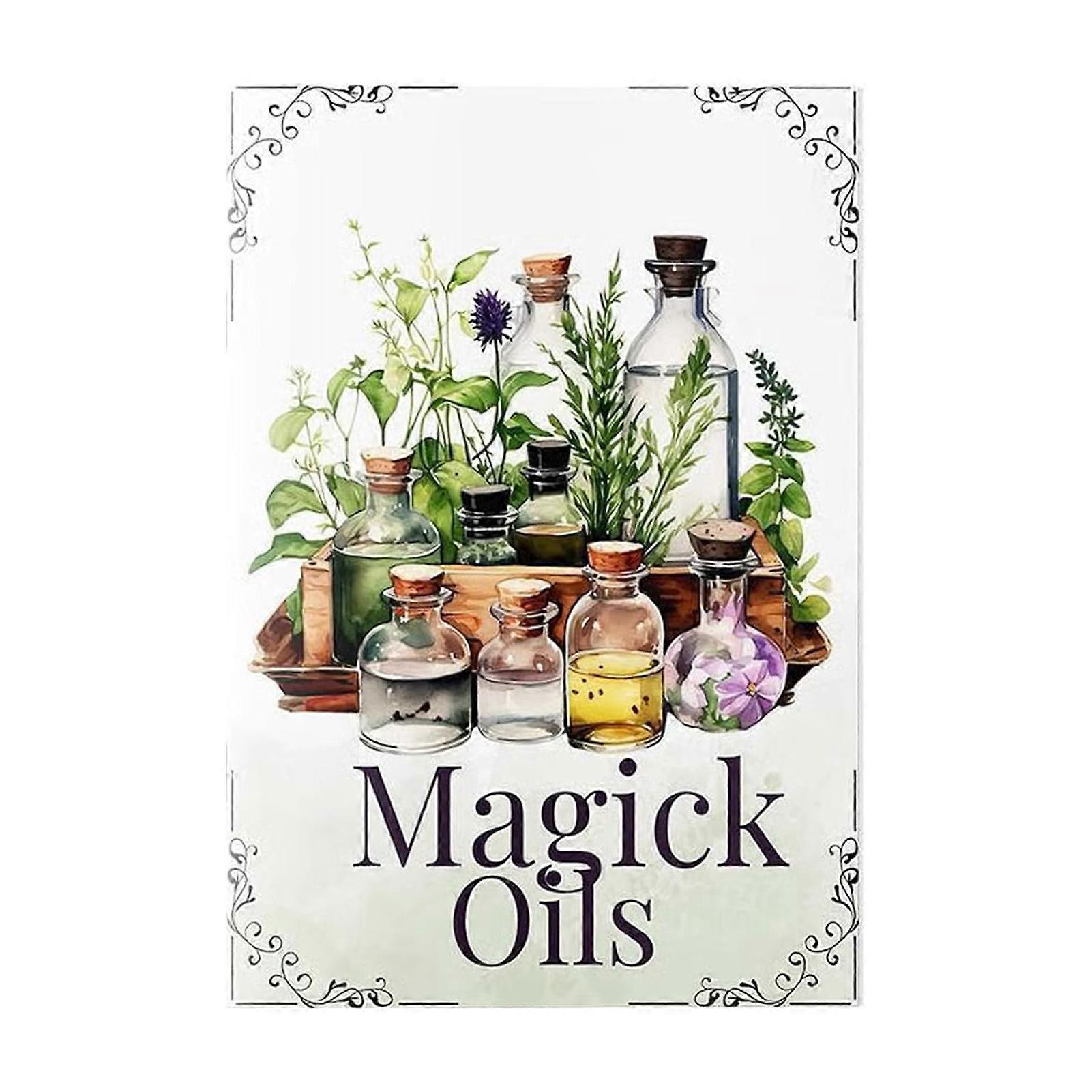 Guide de sort de sorci��res de cuisine, exp��dition des propri��t��s de l'huile magique, cadeau id��al pour les amateurs de magie