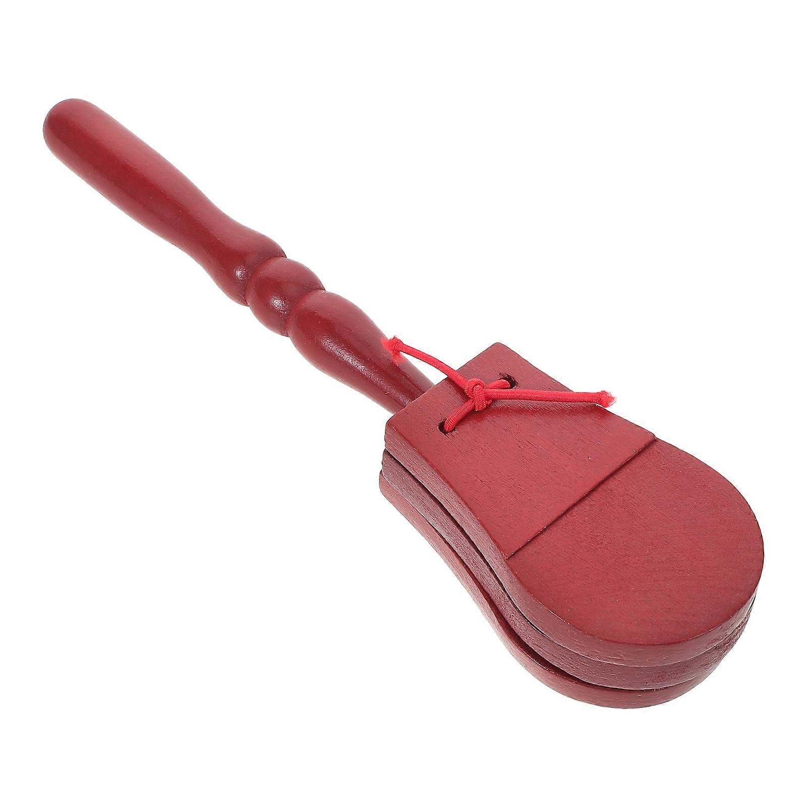 Long Handle Castanet Music Clapper Percussion Toy For Toddler Safe And Convenient 1 Pcs
