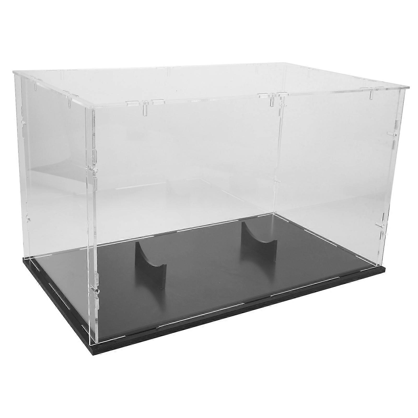 Acrylic Rugby Display Box for Storage with Black Multi-Use Case