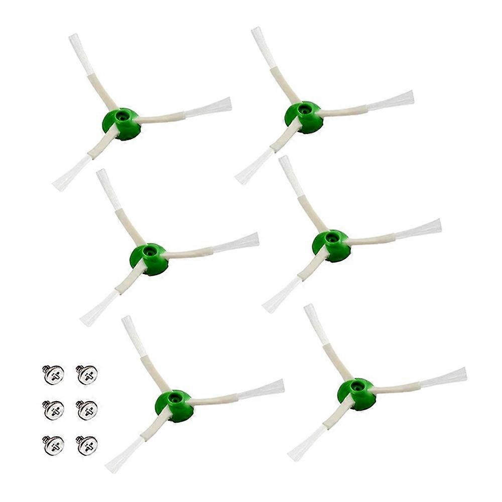 6Pcs Triangle Side Brushes for iRobot Roomba i7 / i7+ / i8+ / E5 / E6 / E7 / j7 Sweeping Robot Replacement Part