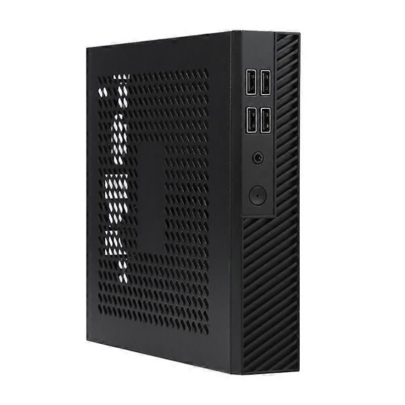DX01 Thin Mini ITX Desktop Computer Chassis Thin Half Height Computer Chassis Portable Desktop Computer Case Chassis