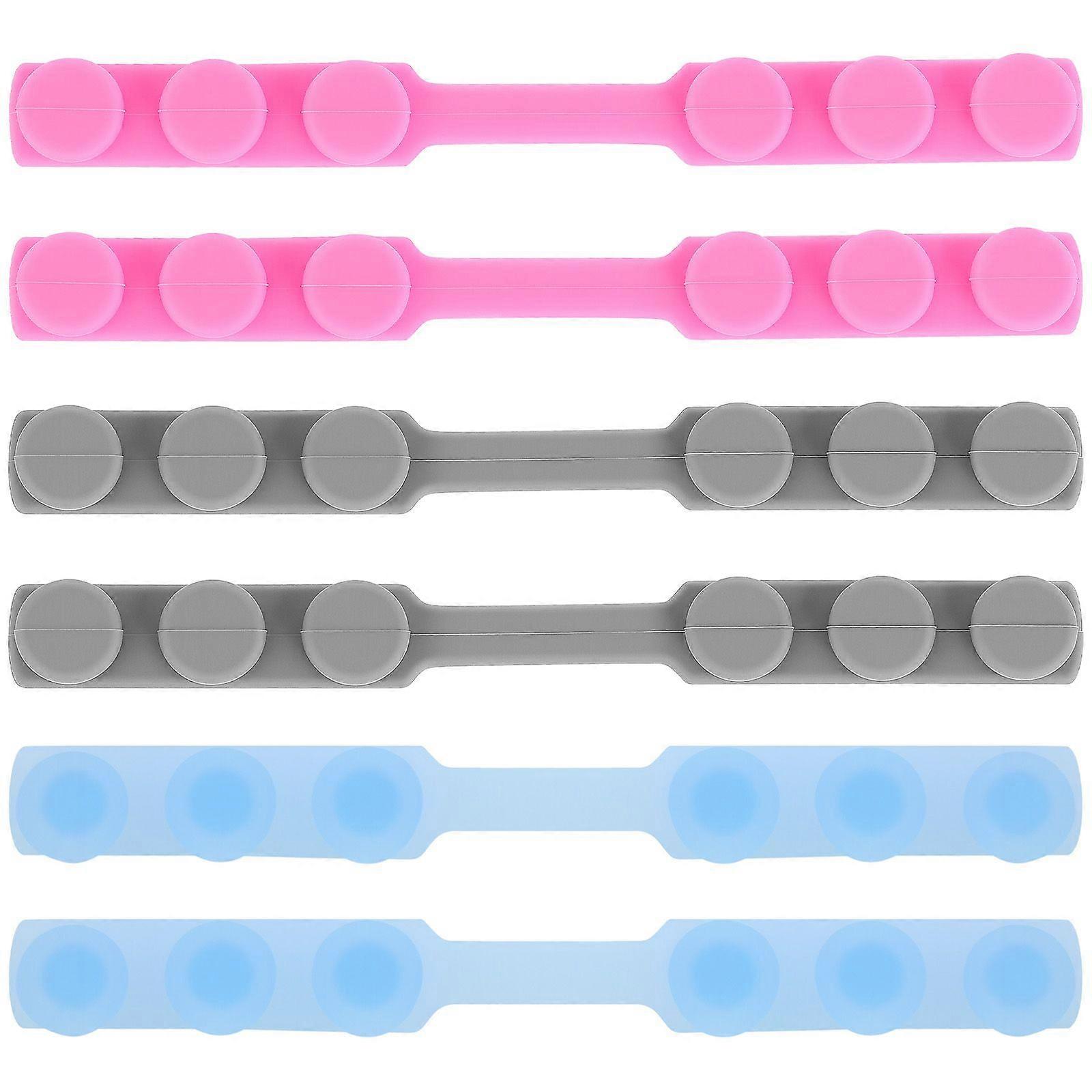 6Pcs Mask Hooks Mask Extension Buckles Adjustable Ear Hooks (Random Color)