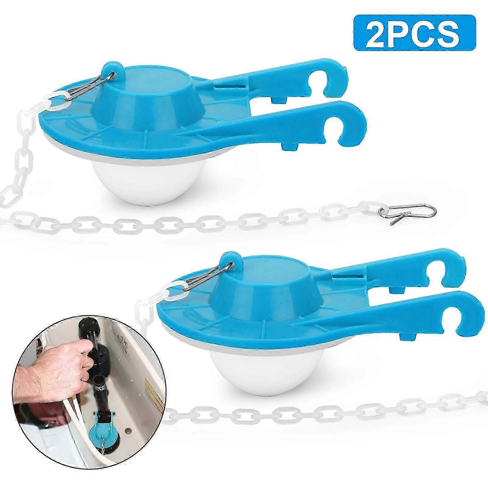 2Pcs Toilet Flapper Ultra High Performance Universal Kit for 2-Inch Flush Valves