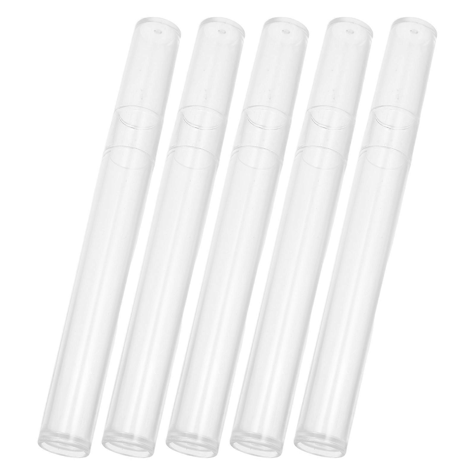 5Pcs Transparent Tweezers Storage Container for Storage Use Waterproof Tubes