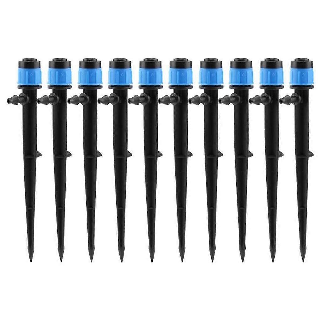 10pcs Garden Drip Irrigation Sprinkler 360° Adjustable Dripper AntiClogging Precise Watering Nozzle