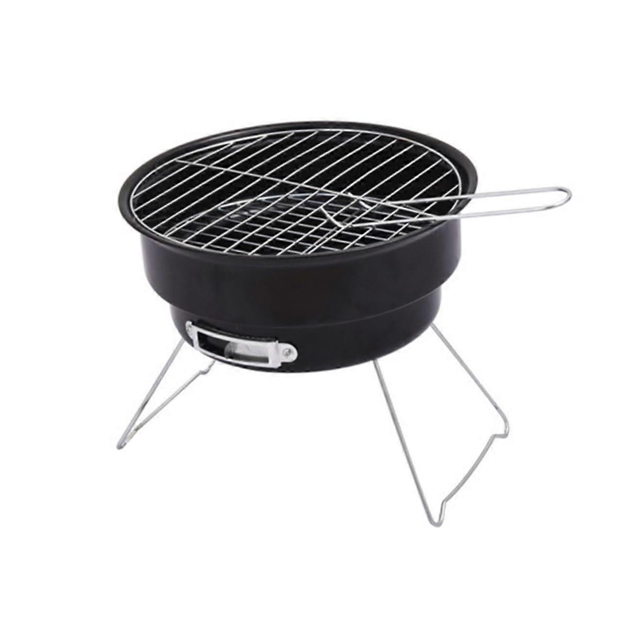 Mini Portable BBQ Grill Stainless Steel Foldable RustProof Easy Clean for Outdoor Camping