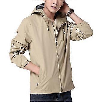 Nueva chaqueta impermeable para hombres abrigo al aire libre con capucha chaqueta de primavera para hombres cortavientos abrigo masculino de otoño marca de ropa de moda