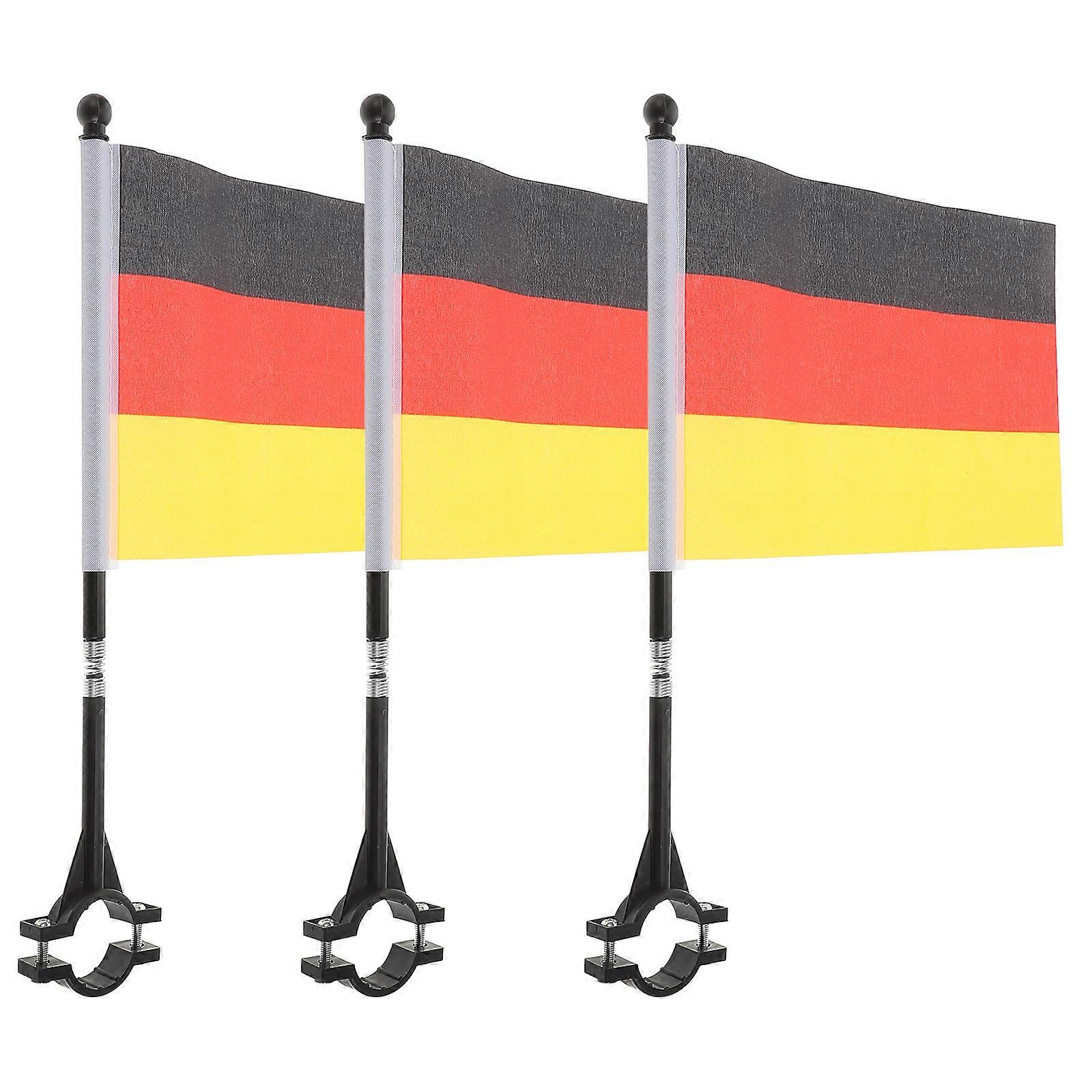 Bike Flag for Bicycle Decoration 3Pcs Handlebar Set