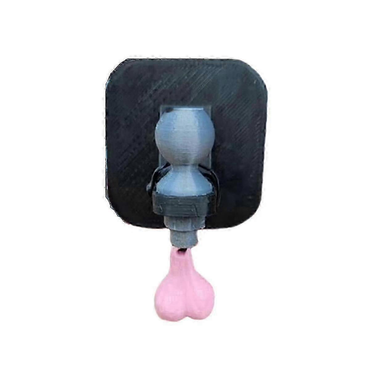 2025 Funny Trailer Hitch Cover, 2024 New 3D Tiny Hitch with Tiny Nuts Trailer Hook Cover with Tiny Nuts