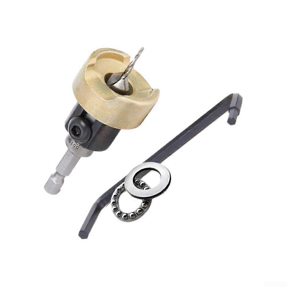 3/8' Countersink Drill Bit with Adjustable Depth Stop, Carbide Tipped for Precise Woodworking Pilot Holes