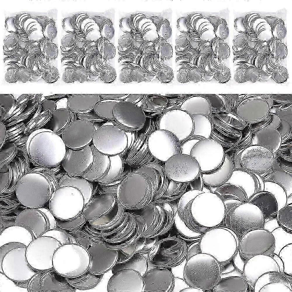 100pcs 58mm Blank Metal Button Kit for Button Maker, DIY Craft with Shells & Backs