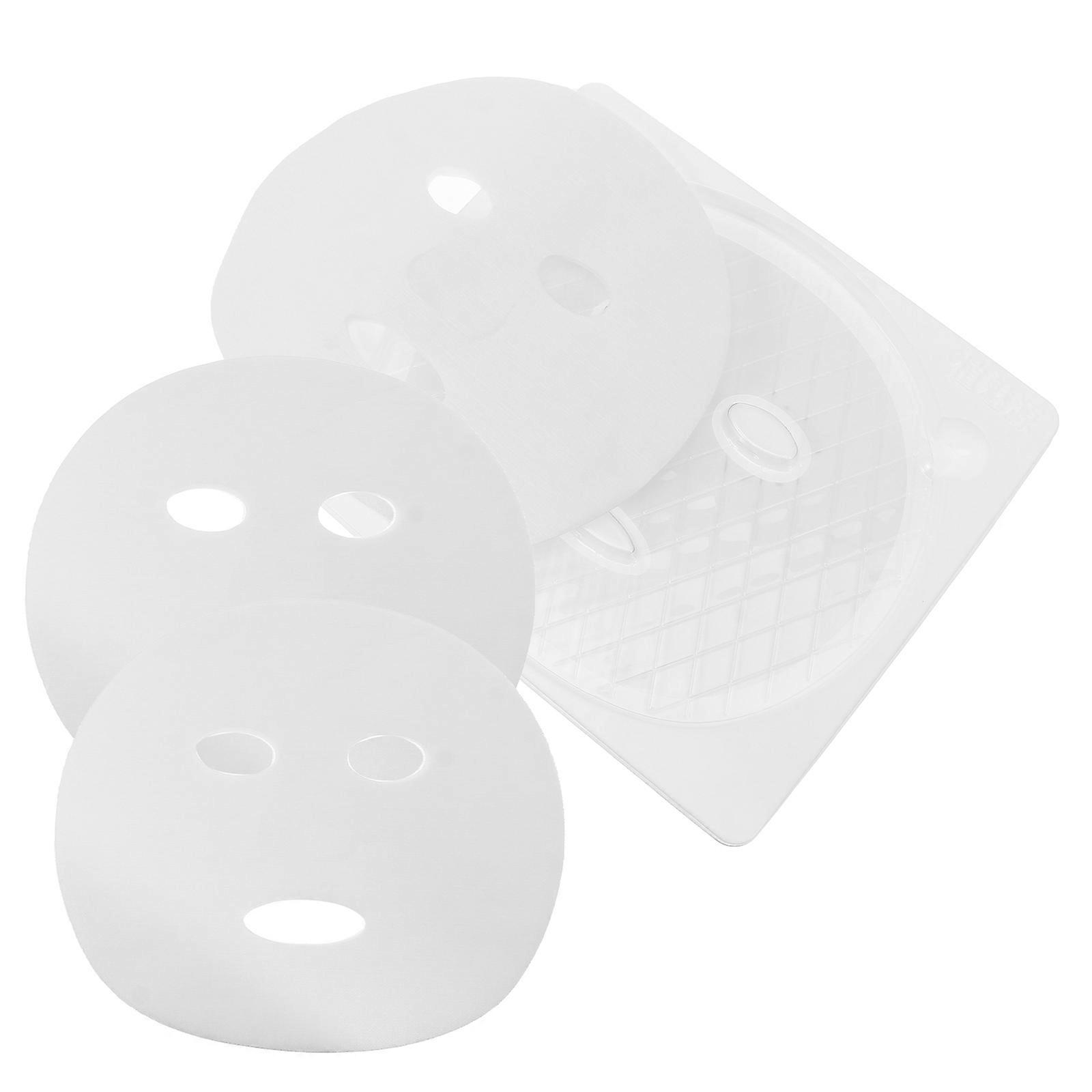 Mud Trays Facial Mask Tools for DIY 3Sets White Plates