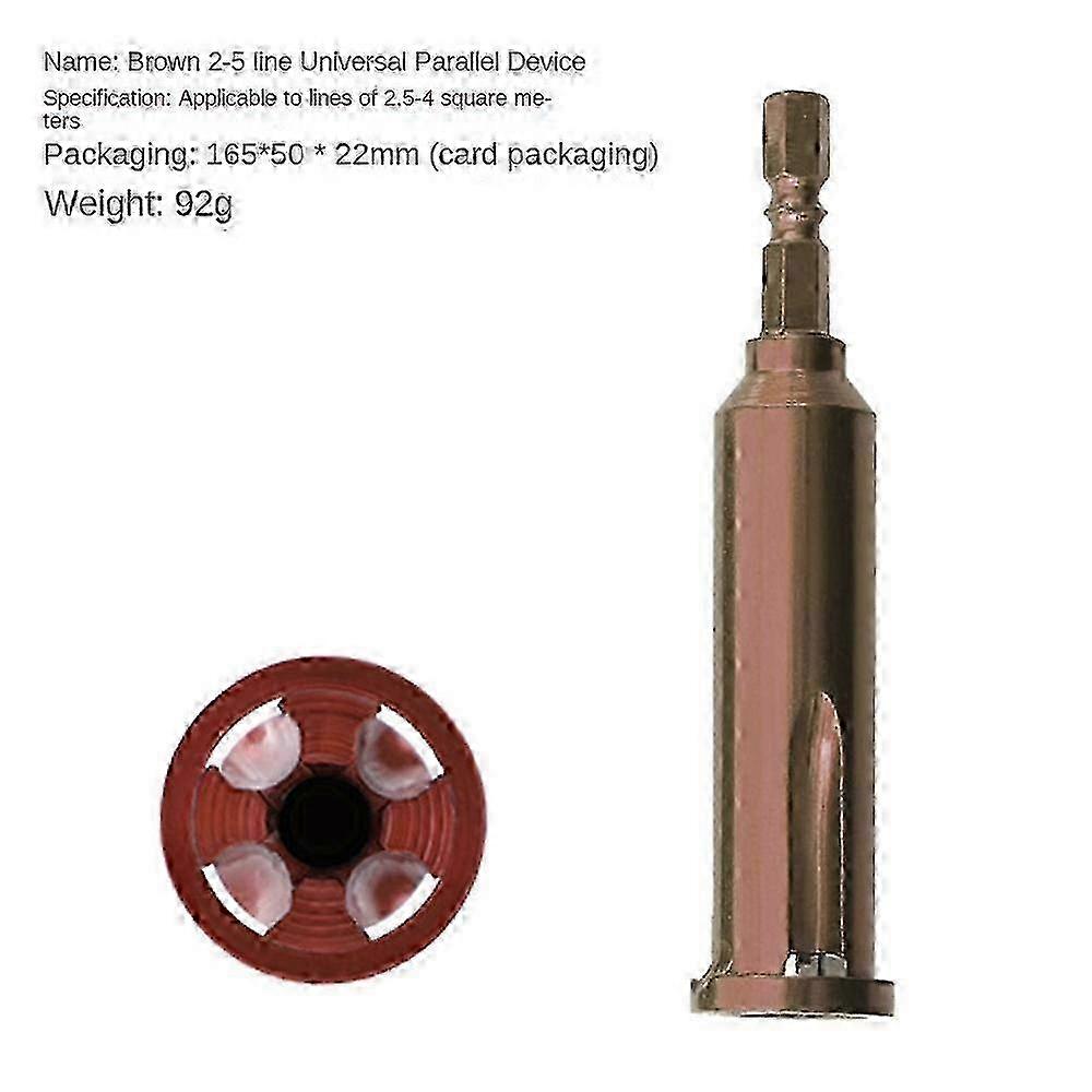 Hexagonal handle 1/4 batch head connector wire splicer automatic stripping wire