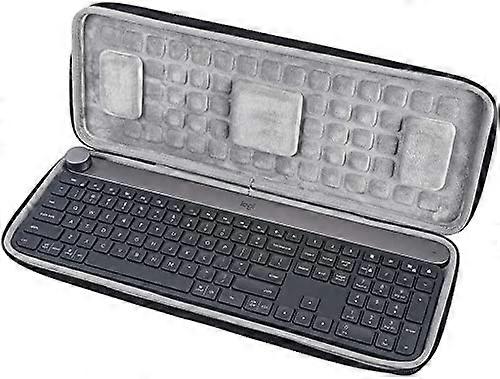 Shockproof Hard Shell WaterResistant Travel Protective Cover Case for Logitech Craft Keyboard