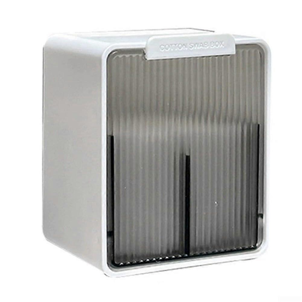 Wall Mounted Cotton Pad Holder with NoDrill Installation, SpaceSaving Bathroom Dispenser White