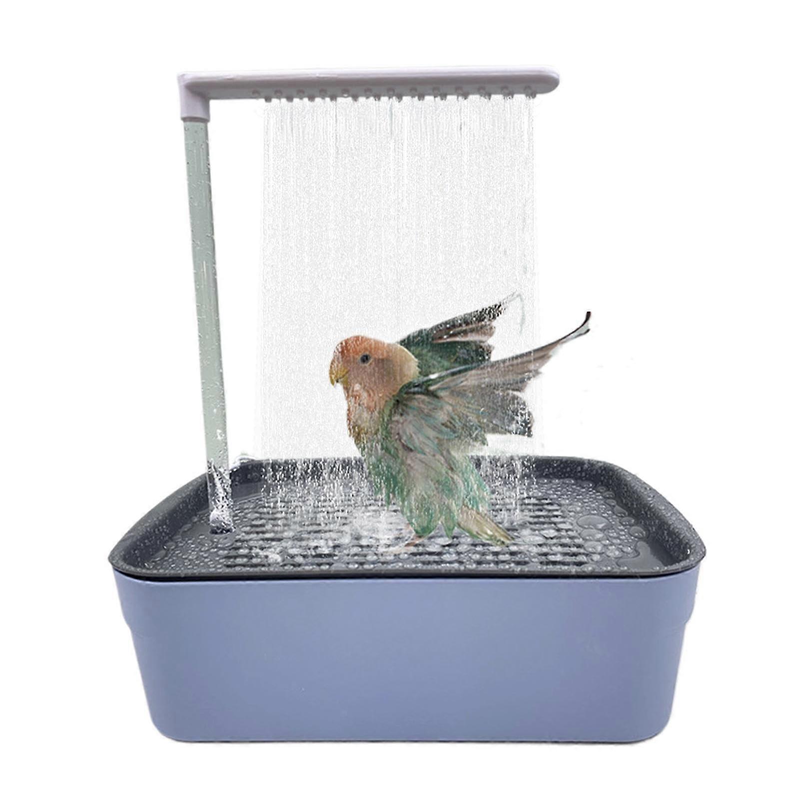 Automatic Bird Bath with Circulating Water for Parrots, Stress Relief Shower Cage Accessory USB