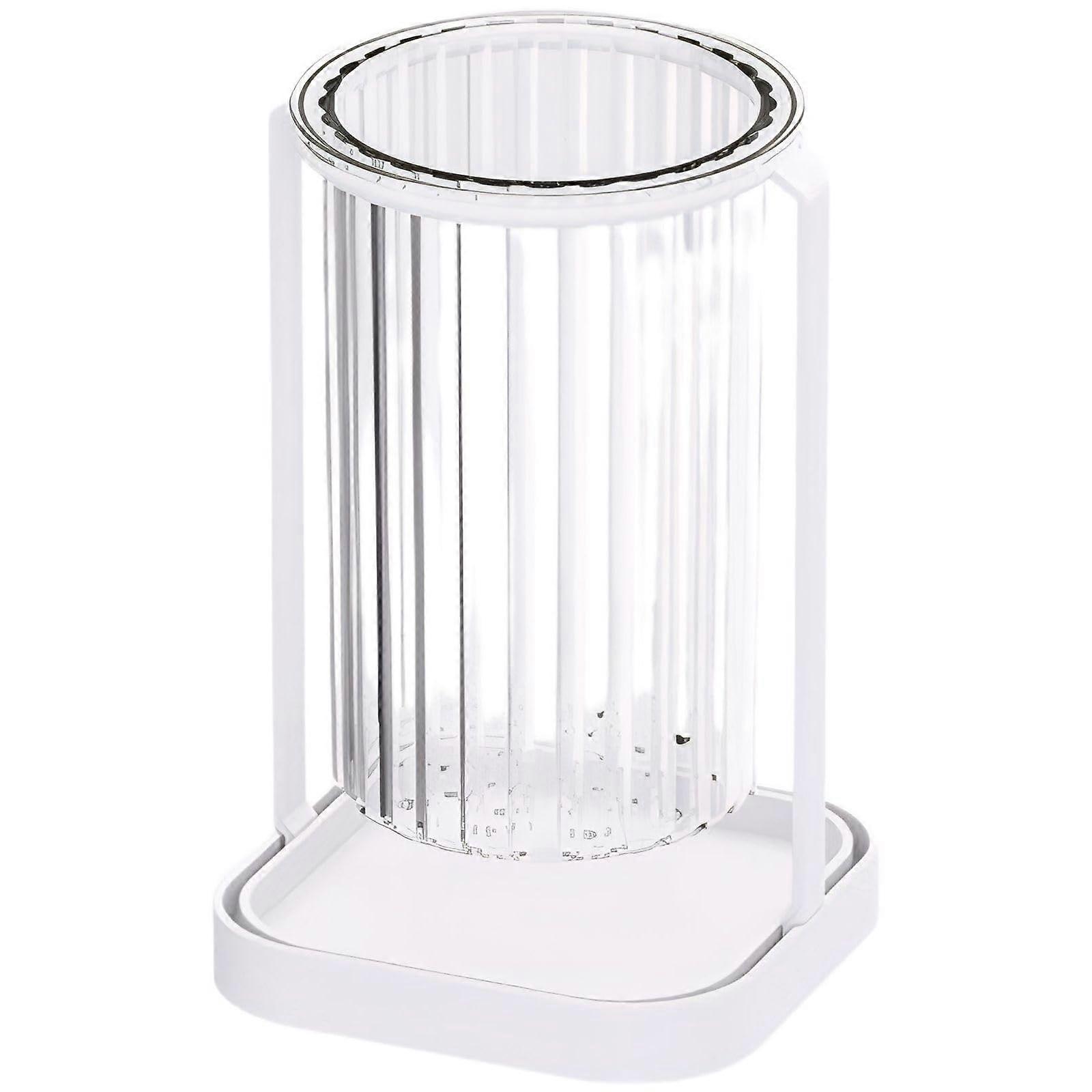 Chopstick Holder with Drain Tray, Cutlery Drying Rack for Kitchen, Durable PET, SpaceSaving Design