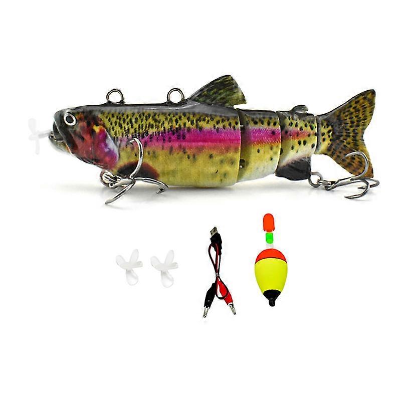 Automatic Swimming Robotic Fishing Lure Electric Bait 4-Segment Wobbler  Outdoor Hard Swimbait USB Rechargeable Pesca 9cm/13cm | Fruugo IE